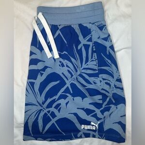 Puma Palm Resort Graphic 5” Skort Women’s Large Blue Tennis Golf